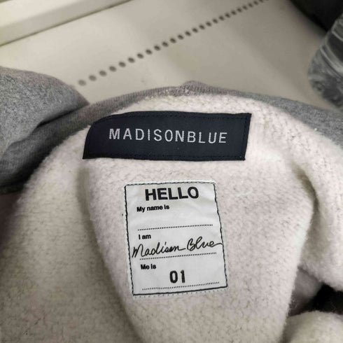 マディソンブルー MADISONBLUE SLIM FIT ZIP HOODIE スリムフィット ジップ フーディー レディース JPN:S