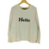 マディソンブルー MADISONBLUE HELLO SWEAT ハロー プリント クルーネック スウェット レディース JPN:M