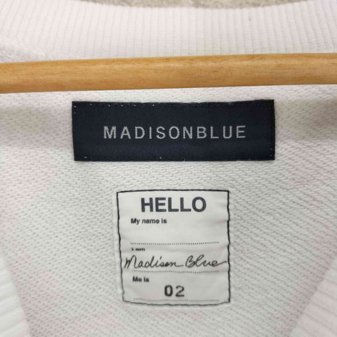 マディソンブルー MADISONBLUE HELLO SWEAT ハロー プリント クルーネック スウェット レディース JPN:M
