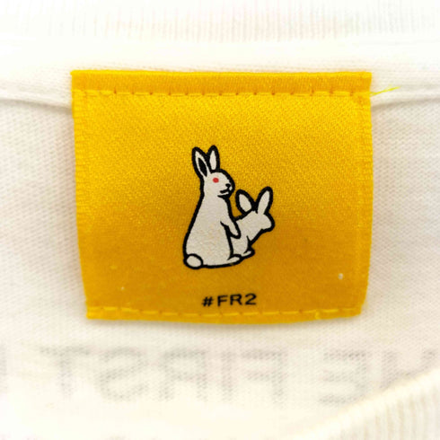 エフアールツー FR2 CAUTION フロント プリント クルーネック S/S Tシャツ メンズ JPN:L