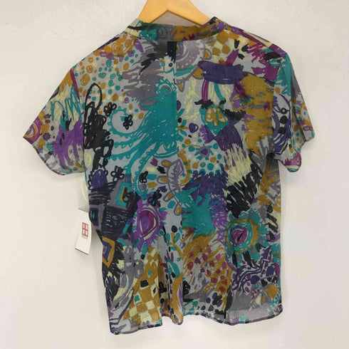 ヨーガンレール Jurgen Lehl 総柄オープンカラー S/S シャツ レディース import:L