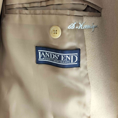 ランズエンド LANDS END ウール ステンカラーコート メンズ 40