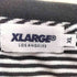 エクストララージ XLARGE ボーダー サーマル ロゴ 半袖 クルーネック Tシャツ メンズ XL
