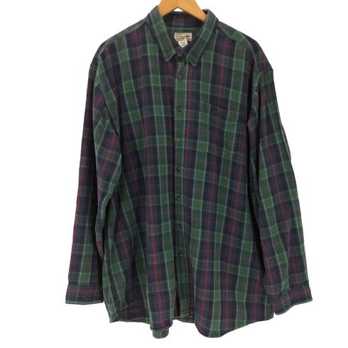 エルエルビーン L.L.Bean チェック柄 ボタンダウン フランネル 長袖シャツ メンズ XXL