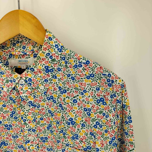 ビームスライツ BEAMS Lights 小花柄 L/S ボタンダウン シャツ メンズ JPN:XL