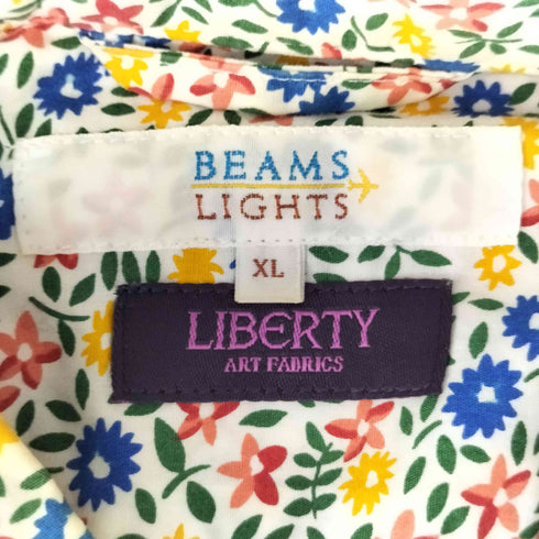 ビームスライツ BEAMS Lights 小花柄 L/S ボタンダウン シャツ メンズ JPN:XL