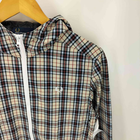 フレッドペリー FRED PERRY タータン チェック フーデッド ブルゾン メンズ import:M