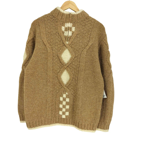 ヨウジヤマモトダーバンアール Yohji Yamamoto DURBAN A.A.R ハーフジップケーブルニット メンズ JPN:L
