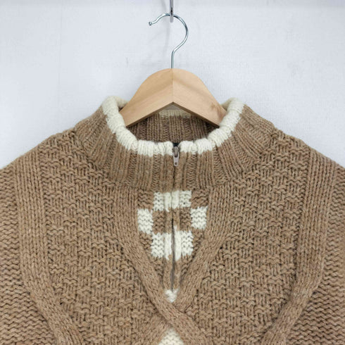 ヨウジヤマモトダーバンアール Yohji Yamamoto DURBAN A.A.R ハーフジップケーブルニット メンズ JPN:L