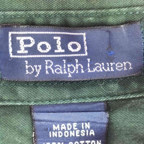ポロバイラルフローレン Polo by RALPH LAUREN 90s ポニー刺繍 ボタンダウン 長袖 シャツ メンズ import:XL