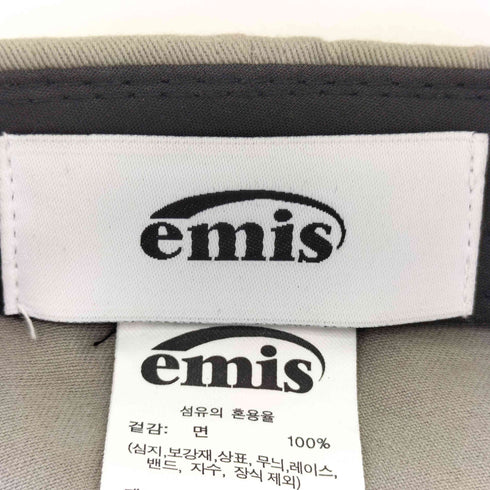 emis TONE ON TONE WAPPEN BALL CAP レディース