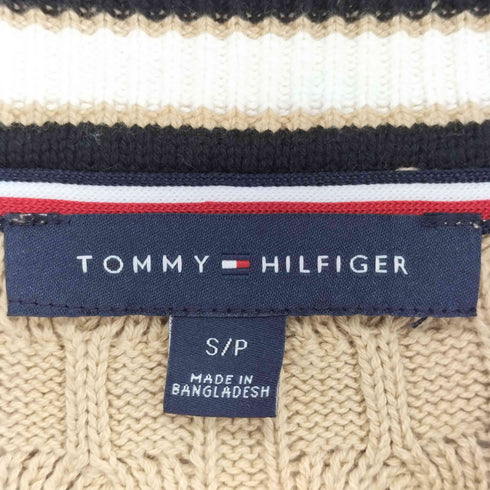 トミーヒルフィガー TOMMY HILFIGER ケーブルニットカットソー レディース import:S