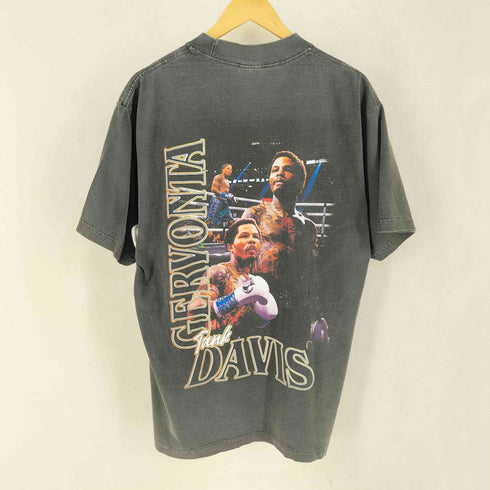 ボクサー プリント クルーネック 長袖 Tシャツ メンズ L