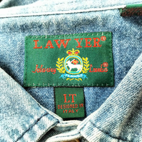 Johnny Lambs 襟デニム L/S ポロシャツ メンズ LT