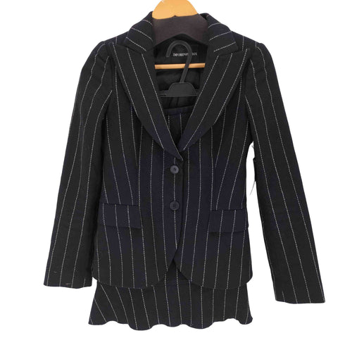 エンポリオアルマーニ EMPORIO ARMANI ウールピンストライプセットアップ レディース 36