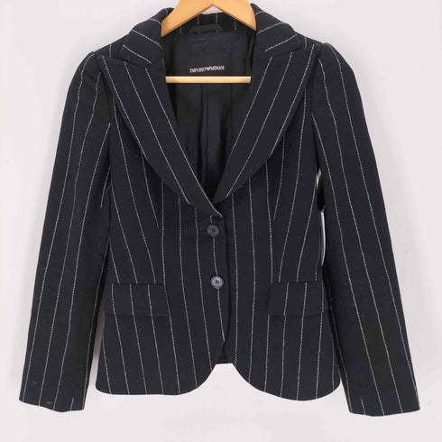 エンポリオアルマーニ EMPORIO ARMANI ウールピンストライプセットアップ レディース 36