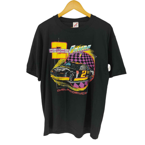 ジャージーズ JERZEES 90s USA製 レーシングプリント クルーネック 半袖Tシャツ メンズ XXL