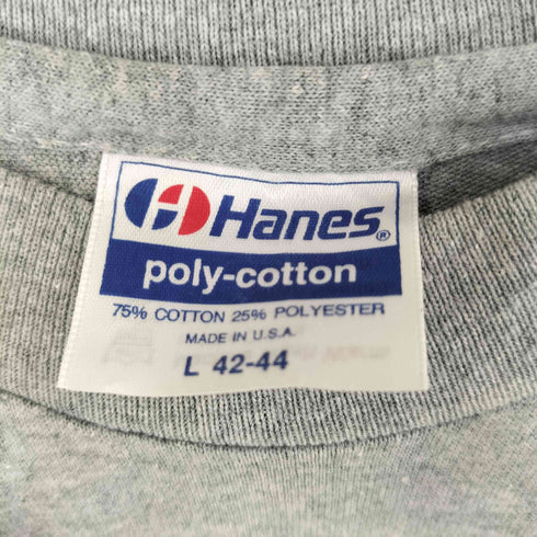 ヘインズ Hanes 80s USA製 クルーネック 半袖 無地Tシャツ メンズ L