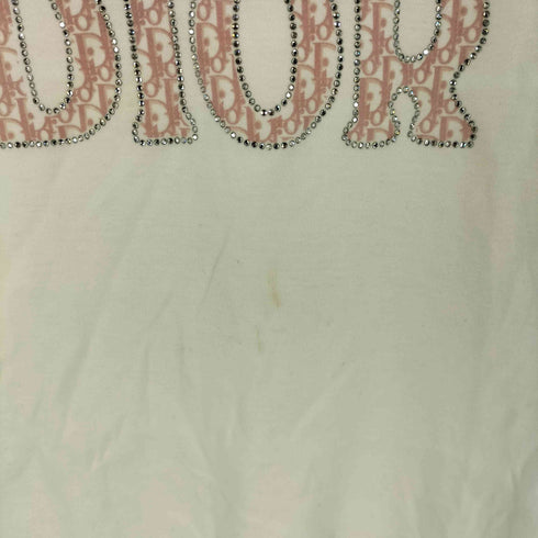 クリスチャンディオール Christian Dior ガリアーノ期 トロッター柄 ラインストーン タンクトップ レディース US:6