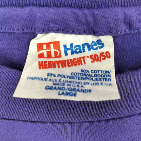 ヘインズ Hanes 90s USA製 クルーネック 半袖 無地Tシャツ メンズ L