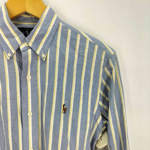 ラルフローレン RALPH LAUREN custom fit ストライプ オックスフォード ボタンダウンシャツ メンズ import:XS