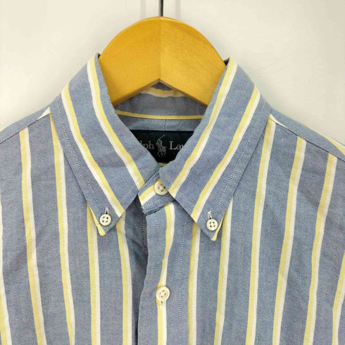 ラルフローレン RALPH LAUREN custom fit ストライプ オックスフォード ボタンダウンシャツ メンズ import:XS