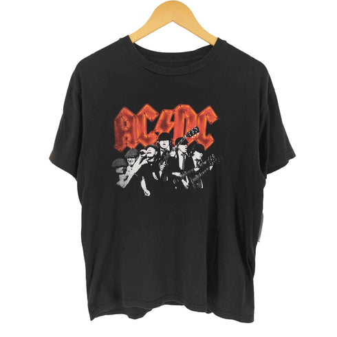 メキシコ製 バンドプリント クルーネック 半袖Tシャツ メンズ L