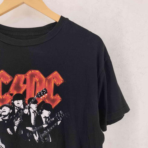 メキシコ製 バンドプリント クルーネック 半袖Tシャツ メンズ L