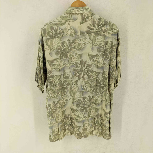 カンピアモダ CAMPIA MODA 90-00s 総柄 レーヨン レギュラーカラー 半袖シャツ メンズ M