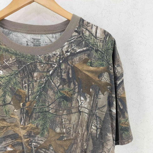 ヘインズ Hanes リアルツリー クルーネック 半袖Tシャツ メンズ XL