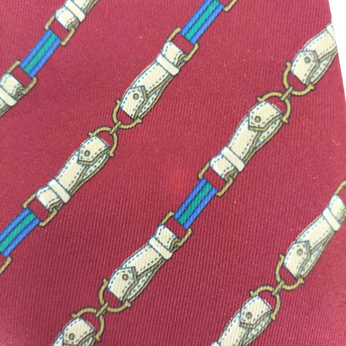 グッチ GUCCI イタリア製 ホースビット柄 シルク ネクタイ メンズ