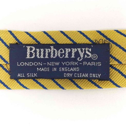 バーバリーズ BURBERRYS 英国製 ストライプ シルク ネクタイ メンズ