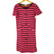 イヴサンローラン Yves Saint Laurent ボーダー フロントボタン 半袖 ワンピース レディース import:M