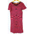 イヴサンローラン Yves Saint Laurent ボーダー フロントボタン 半袖 ワンピース レディース import:M
