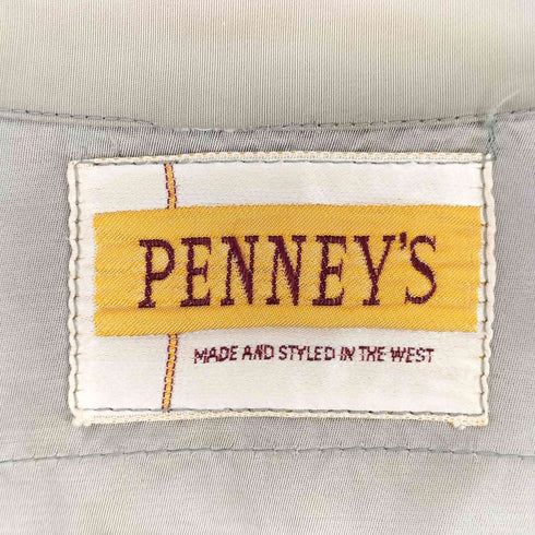 ペニーズ PENNEYS 50S CROWNZIP MADE IN USA 刻印 レーヨン ギャバジン ジャケット ギャバジャン メンズ