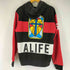 alife バック刺繍 ボーダー フーディ メンズ JPN:L