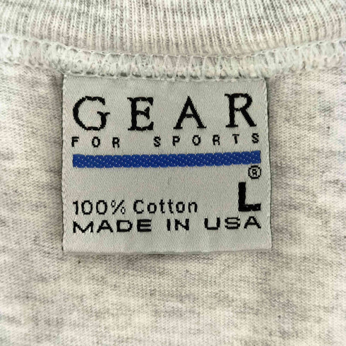 GEAR FOR SPORT 90s USA製 ネイティブ柄 SNOW CANYON プリント 霜降り モックネック 長袖 Tシャツ メンズ import:L