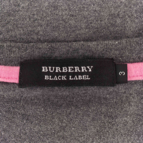 バーバリーブラックレーベル BURBERRY BLACK LABEL 手旗信号 プリント クルーネック S/S Tシャツ メンズ JPN:3