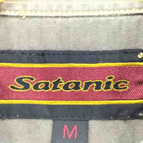 Satanic ステッチデザイン L/S シャツ メンズ M
