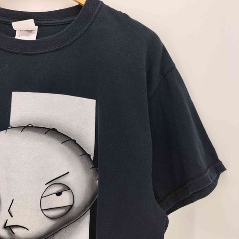 FRUITS OF THE LOOM ボディ 2枚タグ アニメ キャラクター ラメ プリント Tシャツ メンズ import:L