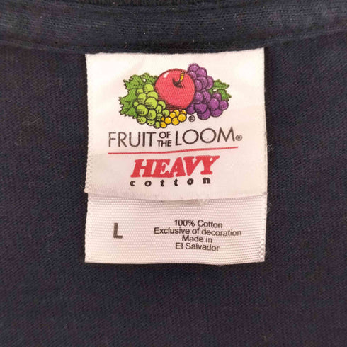 FRUITS OF THE LOOM ボディ 2枚タグ アニメ キャラクター ラメ プリント Tシャツ メンズ import:L