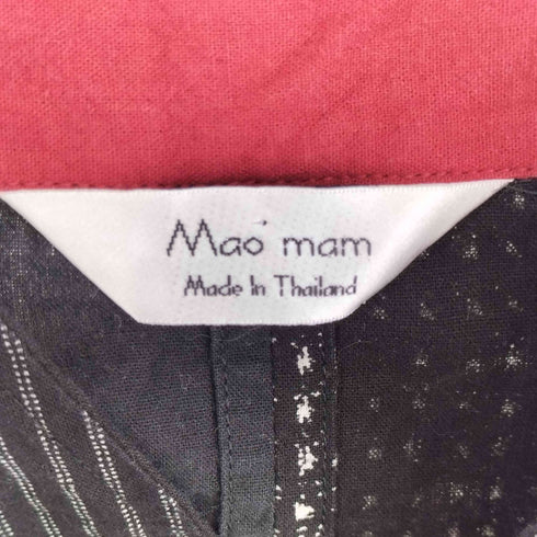 Mao Mam トラディショナル パッチワークデザイン 家紋 羽織 シャツ レディース M/L