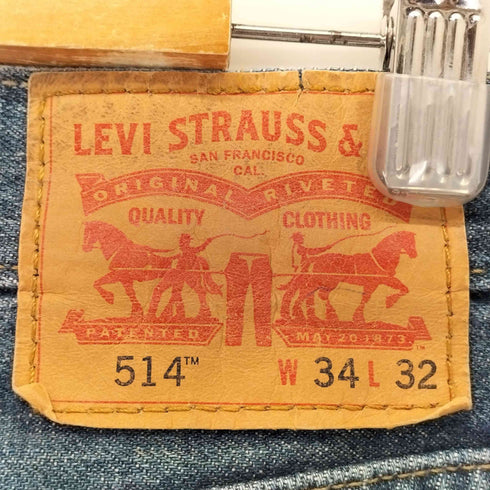 リーバイス Levis レソト製 ボタン裏3405 514 ジップフライデニムパンツ メンズ 34