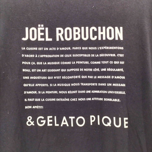 ジェラートピケ gelato pique JOEL ROBUCHON レーヨンロゴTシャツ メンズ ONE SIZE