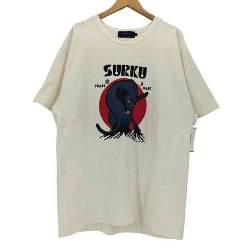SURKU CAFE パンサー プリント Tシャツ メンズ JPN:L