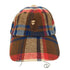 アベイシングエイプ A BATHING APE Check Panel Cap チェックパネルキャップ メンズ FREE
