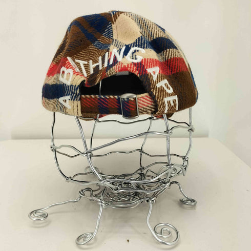アベイシングエイプ A BATHING APE Check Panel Cap チェックパネルキャップ メンズ FREE