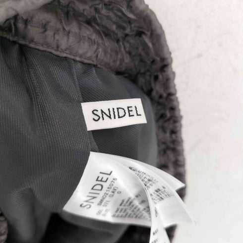 スナイデル snidel バックジップ ポップコーン フレア スカート レディース 0