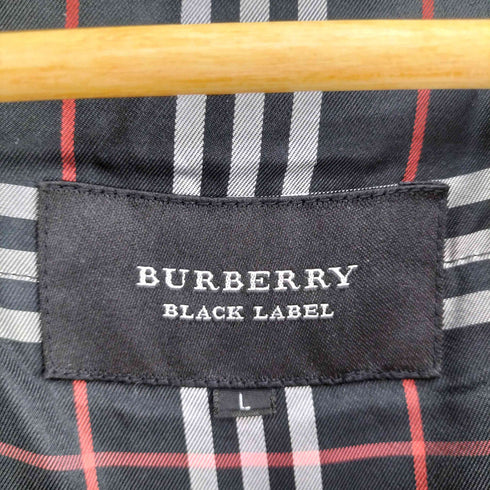 バーバリーブラックレーベル BURBERRY BLACK LABEL フェザー混 裏地チェック ダウンジャケット メンズ import:L
