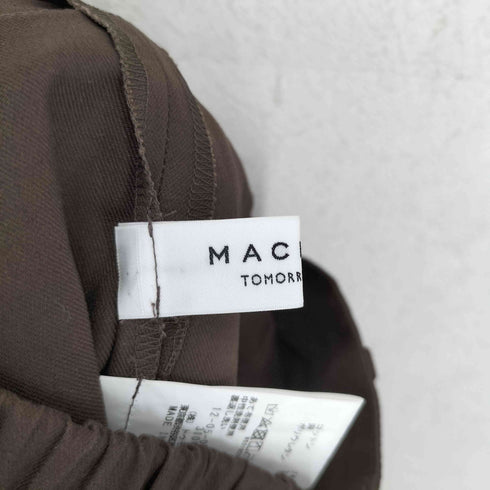 マカフィー MACPHEE コットンリネンストレッチ ラップスカート レディース 34